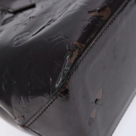 LOUIS VUITTON Monogram Vernis Wilshire PM Hand Bag Amarante Auth - Picture 11 of 16